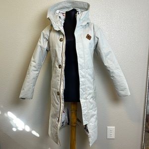 Burton Dryride heavy duty coat, Wm’s Sz XS, light grey